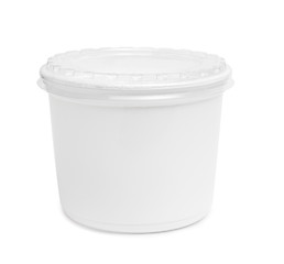 Image showing Plastic rectangular container for dairy foods