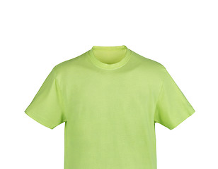 Image showing Green T-shirt isolated on white background