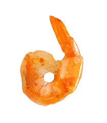 Image showing Cooked shrimp isolated