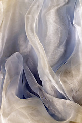 Image showing white satin textile