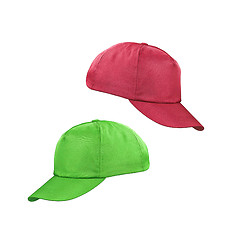 Image showing baseball caps