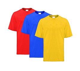 Image showing T-shirts isolated on white background