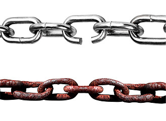 Image showing old and new chains