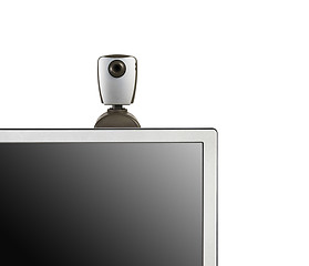 Image showing web camera on monitor