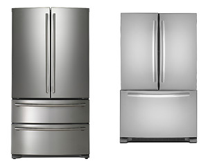 Image showing two refrigerators isolated