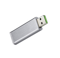 Image showing USB flash memory isolated on a white background
