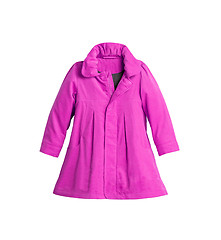 Image showing Pink wool luxury female coat