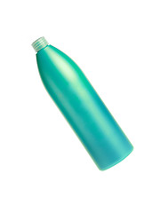 Image showing Green plastic bottle