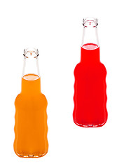 Image showing bottle of strawberry and orange juices