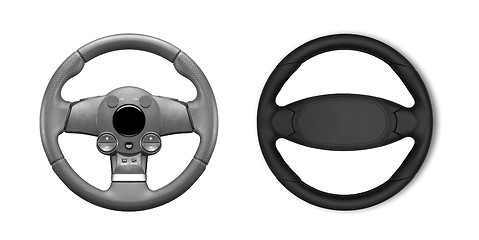 Image showing Steering wheels isolated