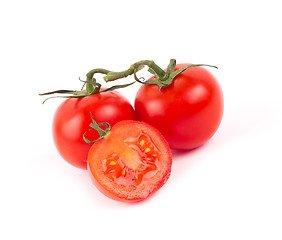 Image showing Fresh tomatoes isolated on white