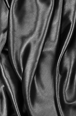 Image showing Black satin background