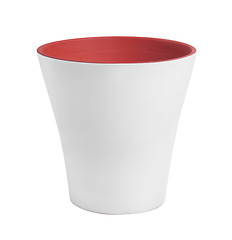 Image showing white flower pot