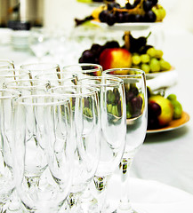 Image showing table set for a wedding dinner