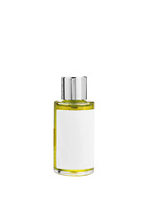 Image showing Parfume yellow bottle isolated