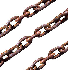 Image showing Old chains macro