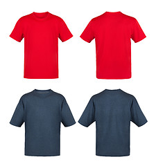 Image showing black and red t-shirts