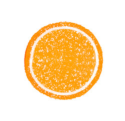 Image showing orange jelly in sugar