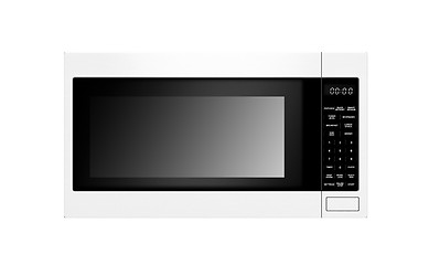 Image showing stylish microwave oven isolated