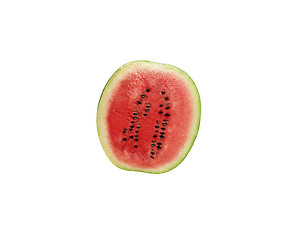 Image showing watermelon and slice isolated on white