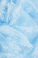 Image showing blue satin background