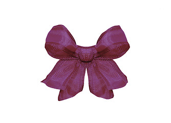 Image showing purple bow isolated