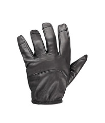 Image showing black leather glove