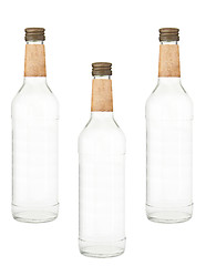 Image showing Bottles of vodka isolated