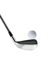 Image showing golf clubs