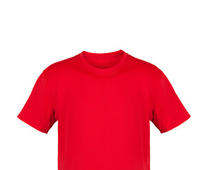 Image showing Red T-shirt isolated on white background
