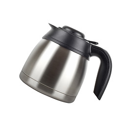 Image showing stainless electric kettle isolated on white