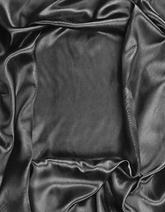 Image showing black satin