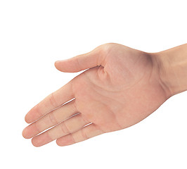 Image showing Man hand sign isolated on white background