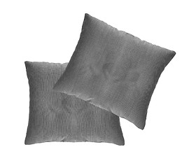 Image showing Gray cushion isolated 