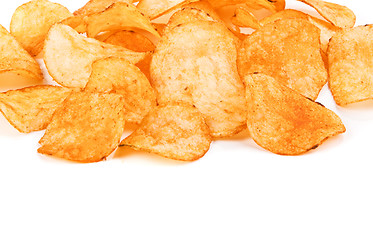 Image showing potato chips close-up