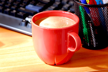 Image showing Coffee keyboard