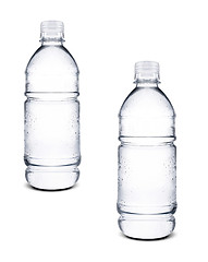 Image showing small bottles of water isolated