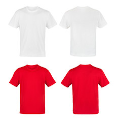 Image showing white and red shirts