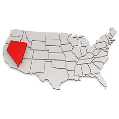 Image showing Nevada map