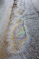 Image showing Oil spill background