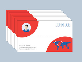 Image showing Cool business card design resume style