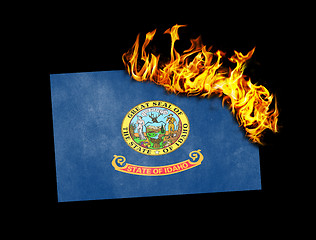 Image showing Flag burning - Idaho