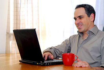 Image showing Man with laptop