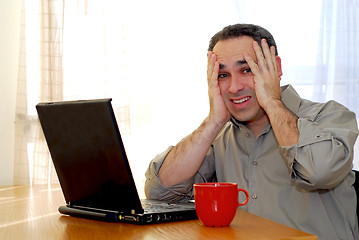 Image showing Man with laptop