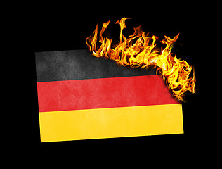 Image showing Flag burning - Germany