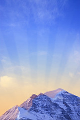 Image showing Mountain sunrise