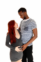 Image showing Pregnant woman and husband.