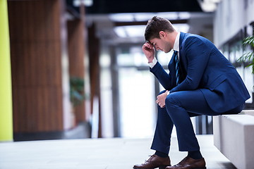 Image showing frustrated young business man