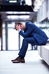 Image showing frustrated young business man