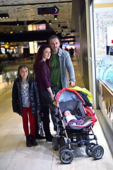 Image showing family in shopping mall